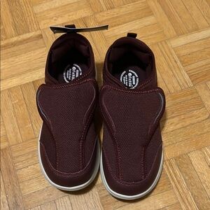 FitVille Maroon Slip-On Shoes